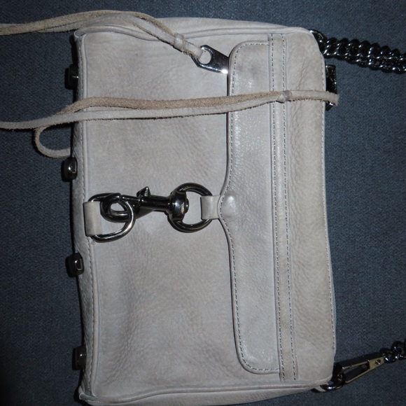 Rebecca Minkoff Gray Crossbody Bag with Chain Strap and Tassels - Picture 4 of 6